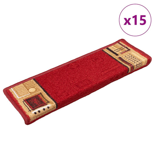 Trapmatten zelfklevend 15 st 65x21x4 cm rood is nu te koop bij PeponiXL, paradijselijk wonen!