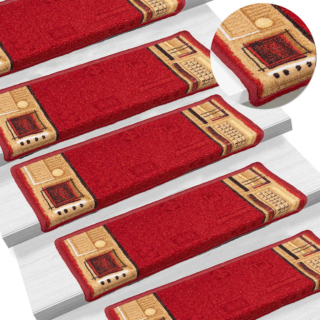 Trapmatten zelfklevend 15 st 65x21x4 cm rood is nu te koop bij PeponiXL, paradijselijk wonen!