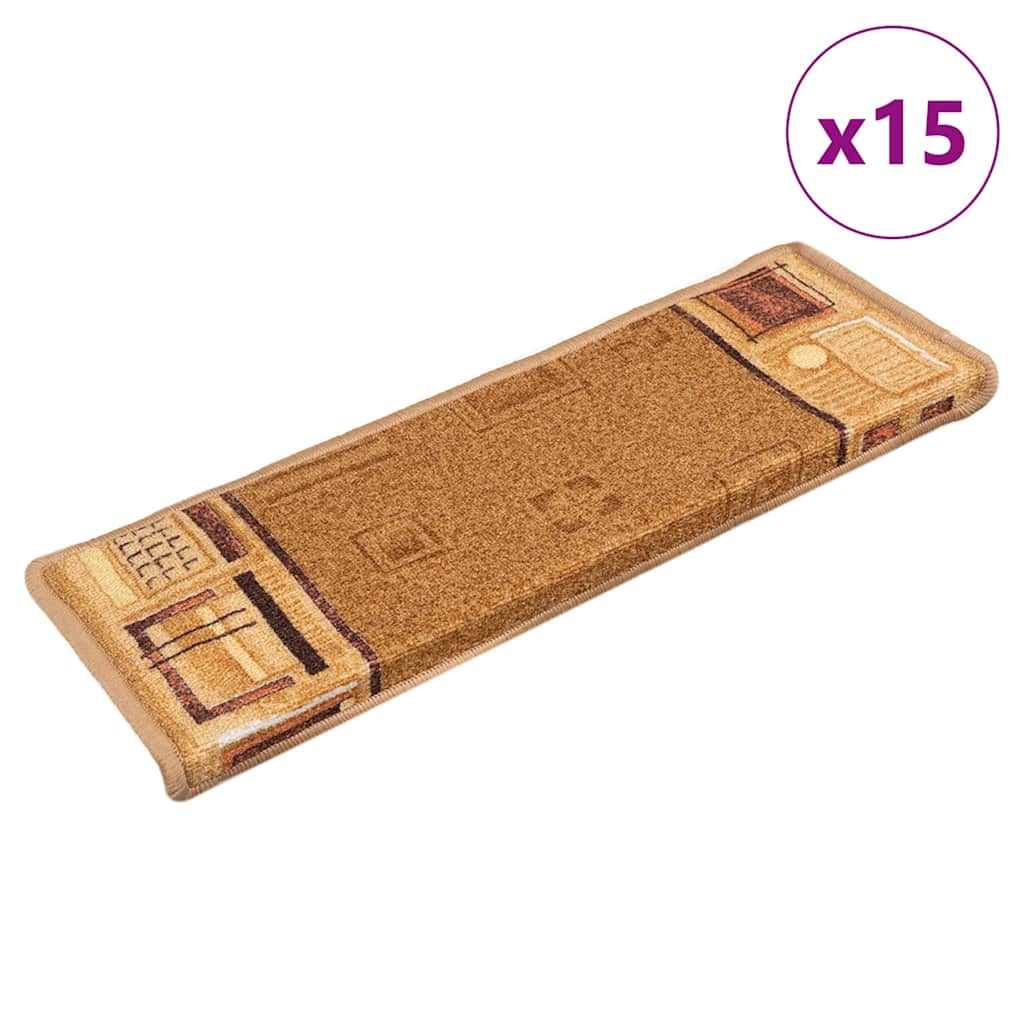 Trapmatten zelfklevend 15 st 65x21x4 cm beige is nu te koop bij PeponiXL, paradijselijk wonen!