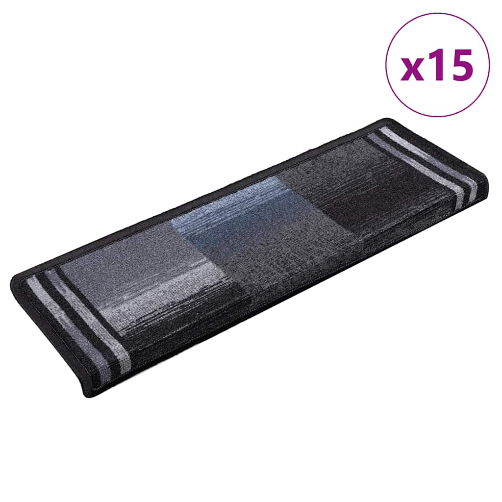 Trapmatten zelfklevend 15 st 65x21x4 cm zwart en grijs is nu te koop bij PeponiXL, paradijselijk wonen!