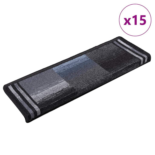 Trapmatten zelfklevend 15 st 65x21x4 cm zwart en grijs is nu te koop bij PeponiXL, paradijselijk wonen!