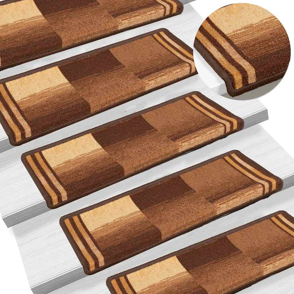 Trapmatten zelfklevend 15 st 65x21x4 cm bruin is nu te koop bij PeponiXL, paradijselijk wonen!