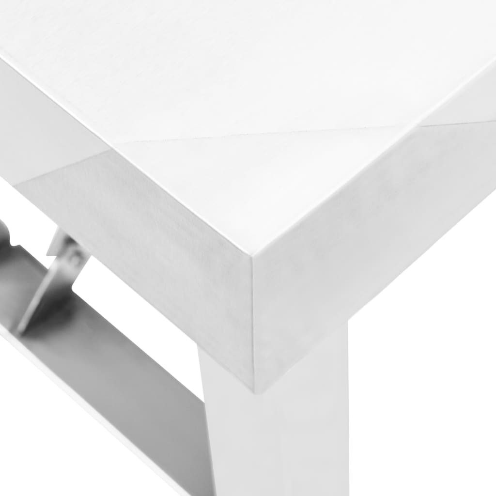 Keukenwerktafel inklapbaar 120x60x80 cm roestvrij staal is nu te koop bij PeponiXL, paradijselijk wonen!