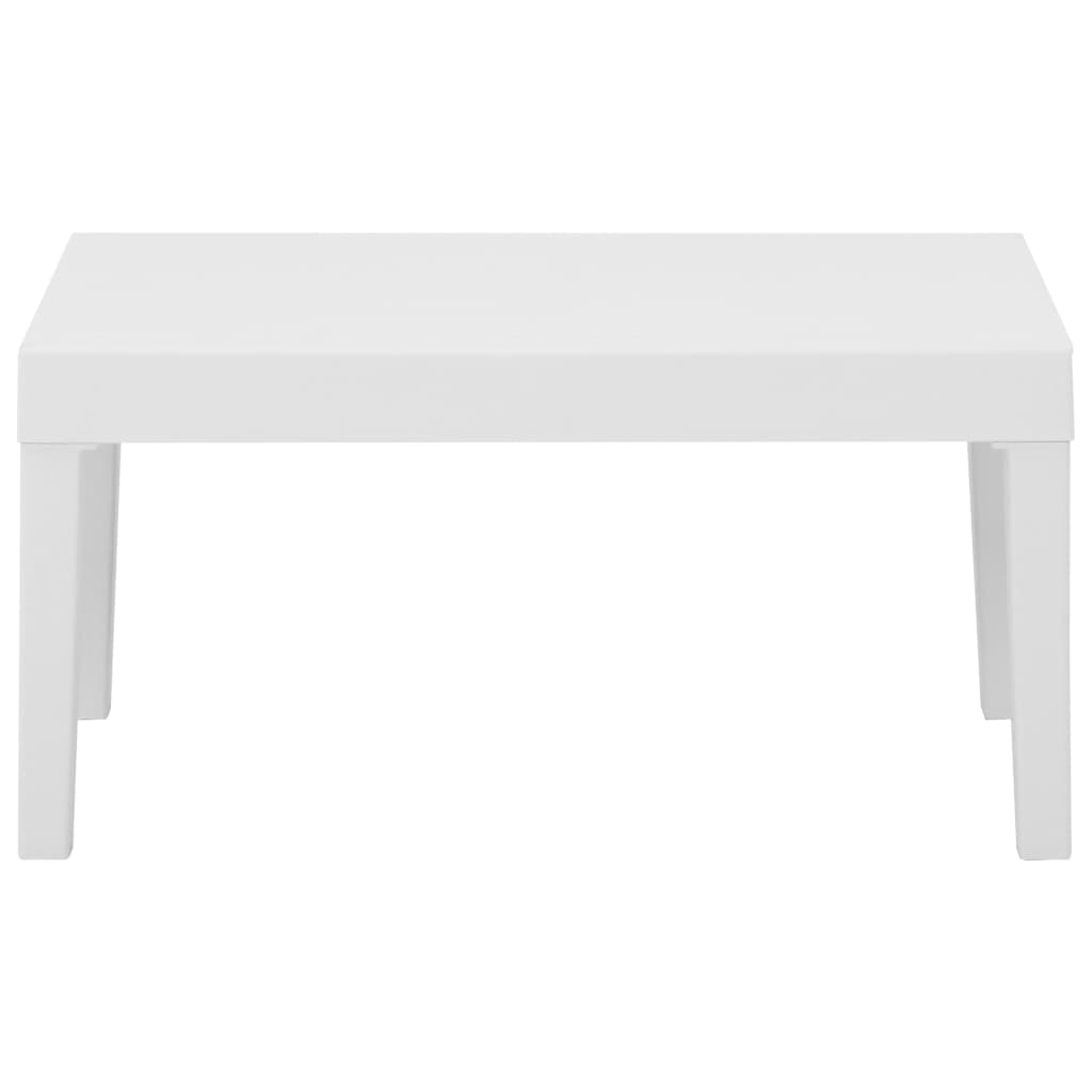 4-delige Loungeset met kussens kunststof wit is nu te koop bij PeponiXL, paradijselijk wonen!