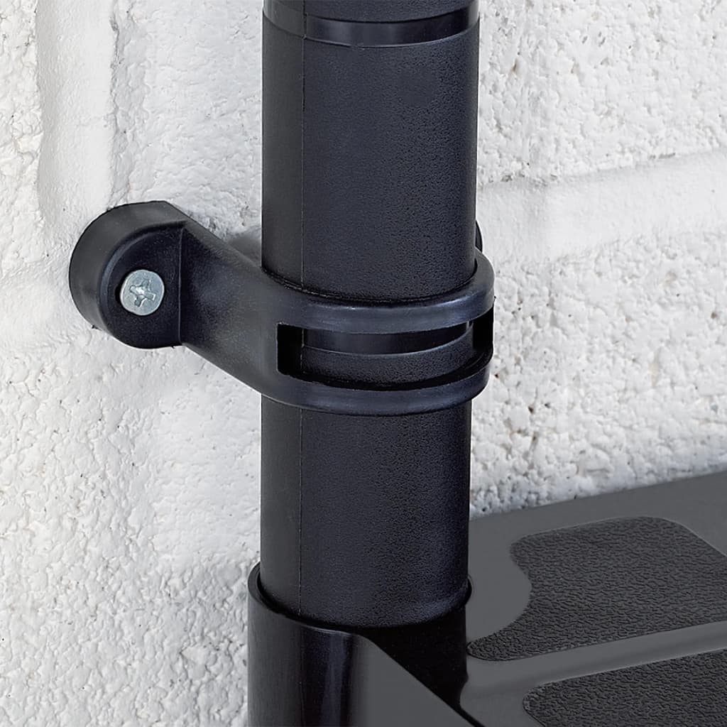 Opbergrek 4-laags 122x30,5x130 cm kunststof zwart is nu te koop bij PeponiXL, paradijselijk wonen!