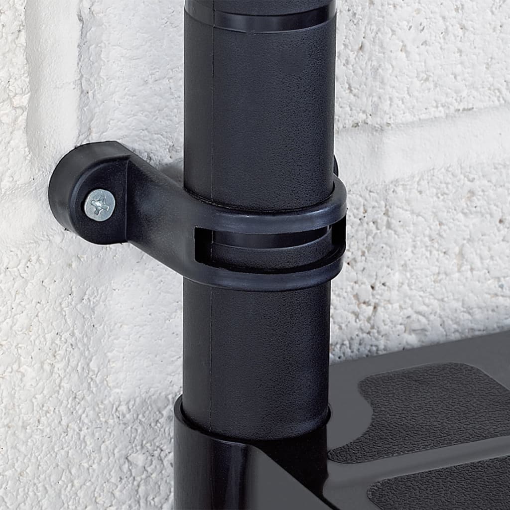 Opbergrek 4-laags 183x30,5x130 cm kunststof zwart is nu te koop bij PeponiXL, paradijselijk wonen!