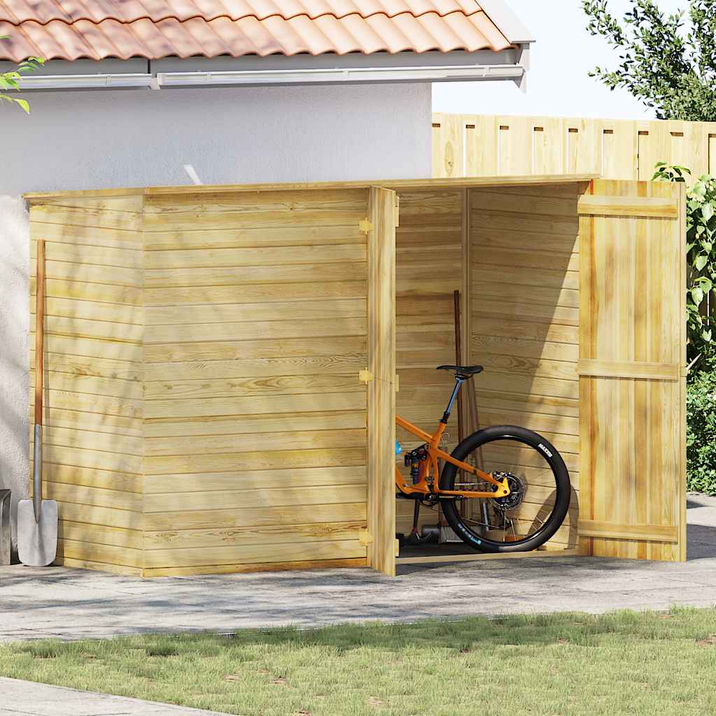 Fietsschuur 232x110x170 cm geïmpregneerd grenenhout is nu te koop bij PeponiXL, paradijselijk wonen!