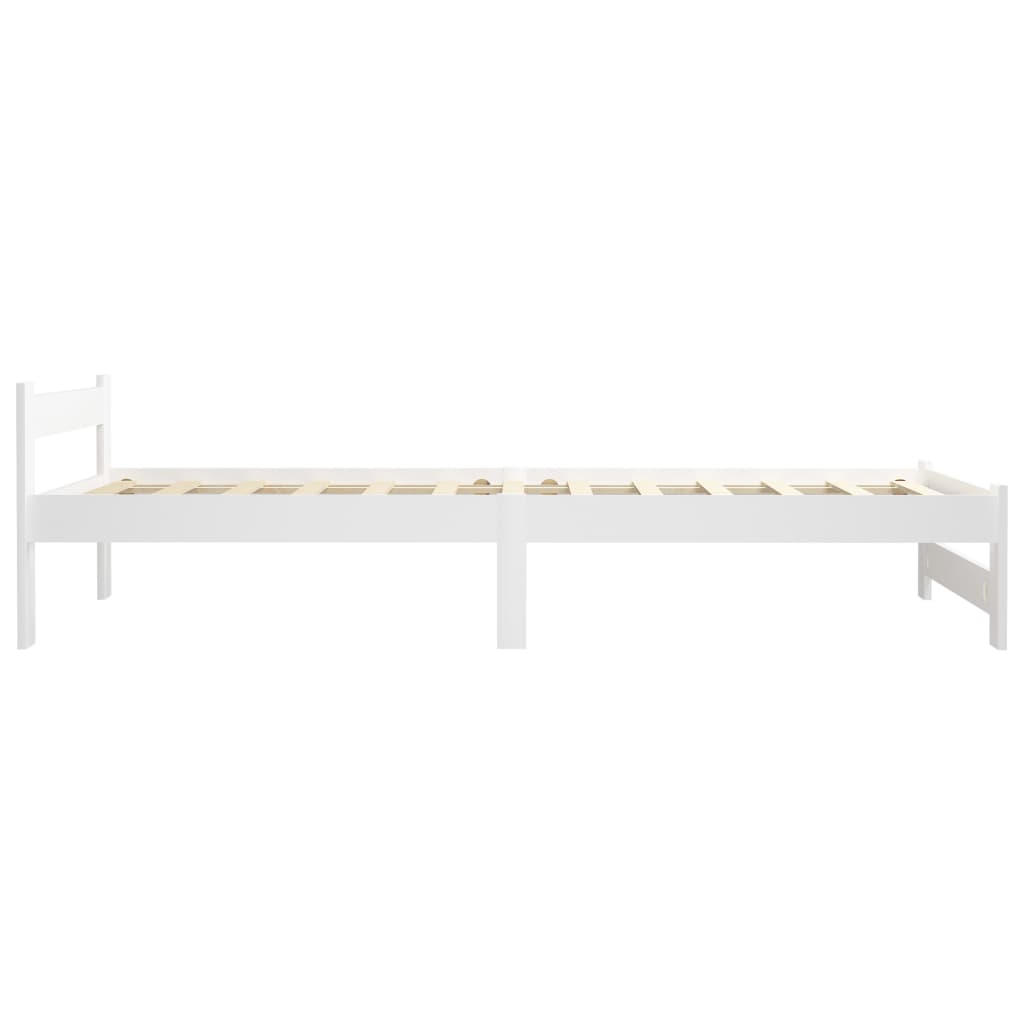 Bedframe massief grenenhout wit 90x200 cm is nu te koop bij PeponiXL, paradijselijk wonen!