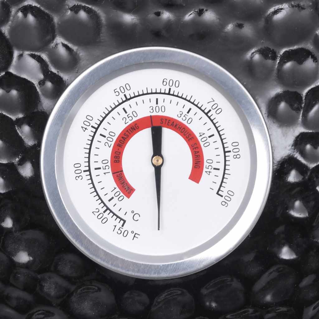 Kamado barbecue 2-in-1 56 cm keramiek zwart is nu te koop bij PeponiXL, paradijselijk wonen!