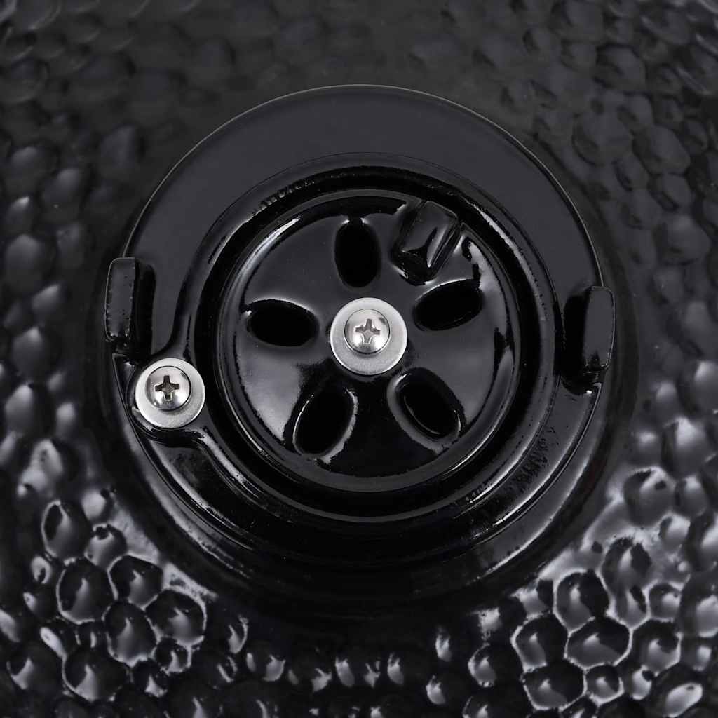 Kamado barbecue 2-in-1 56 cm keramiek zwart is nu te koop bij PeponiXL, paradijselijk wonen!