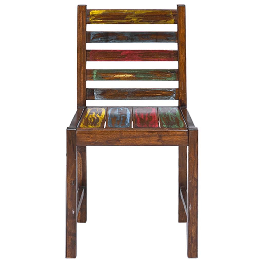 Eetkamerstoelen 2 st massief gerecycled hout is nu te koop bij PeponiXL, paradijselijk wonen!