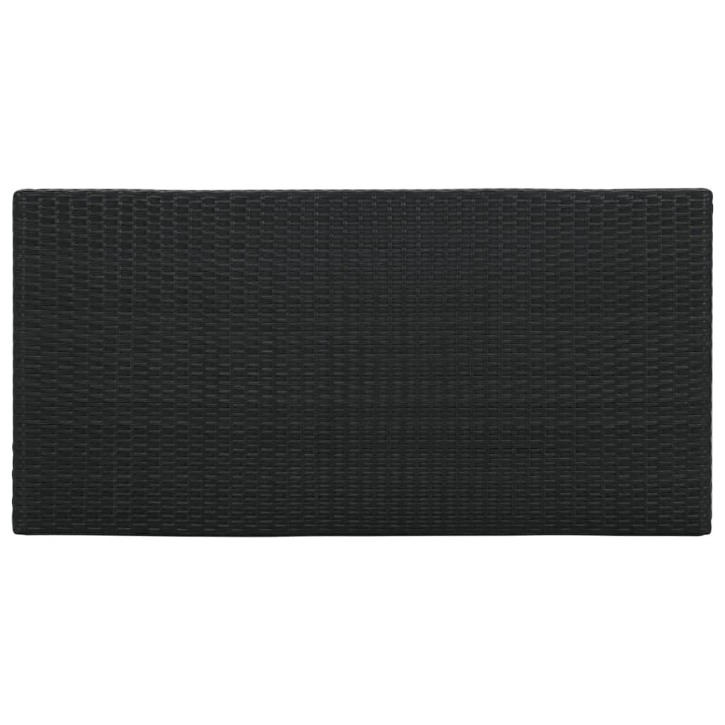 5-delige Tuinbarset met kussens poly rattan zwart is nu te koop bij PeponiXL, paradijselijk wonen!