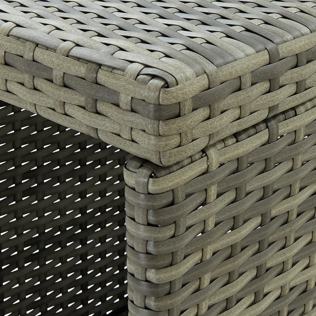 5-delige Tuinbarset met kussens poly rattan grijs is nu te koop bij PeponiXL, paradijselijk wonen!