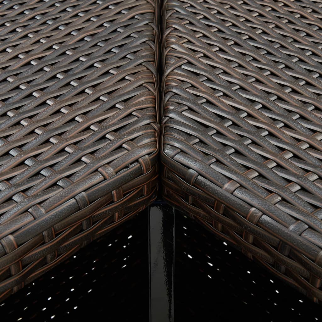 8-delige Tuinbarset met kussens poly rattan bruin is nu te koop bij PeponiXL, paradijselijk wonen!