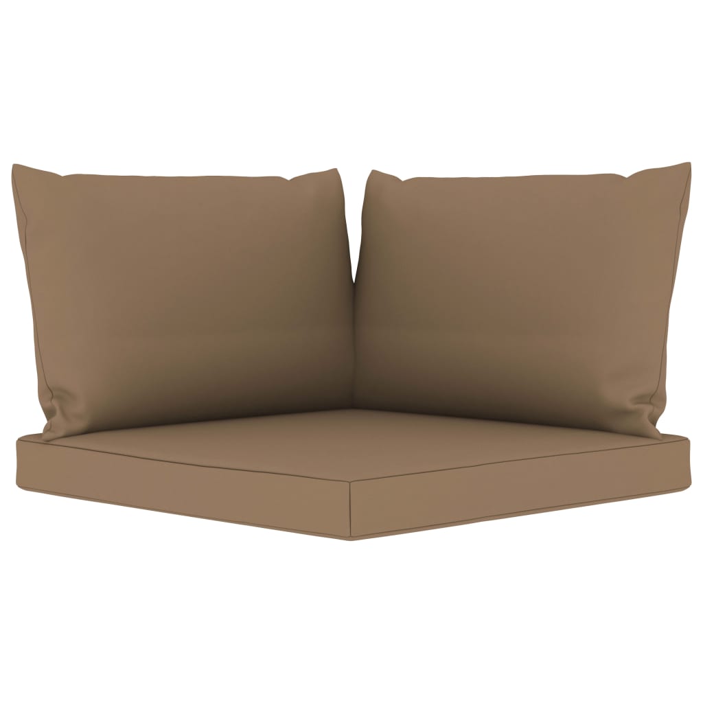 Tuinbank 3-zits met taupe kussens is nu te koop bij PeponiXL, paradijselijk wonen!