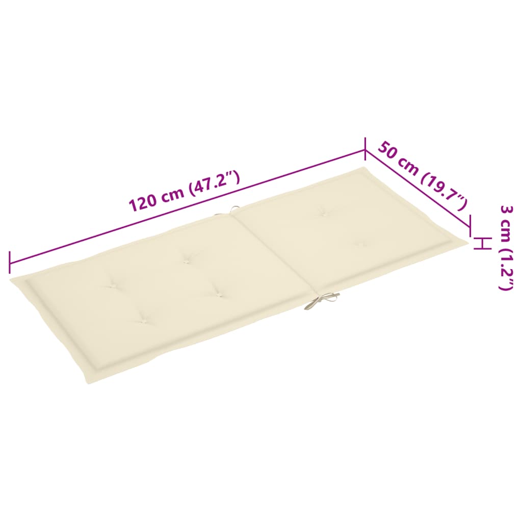 Tuinstoelen 4 st verstelbaar met kussens massief acaciahout is nu te koop bij PeponiXL, paradijselijk wonen!