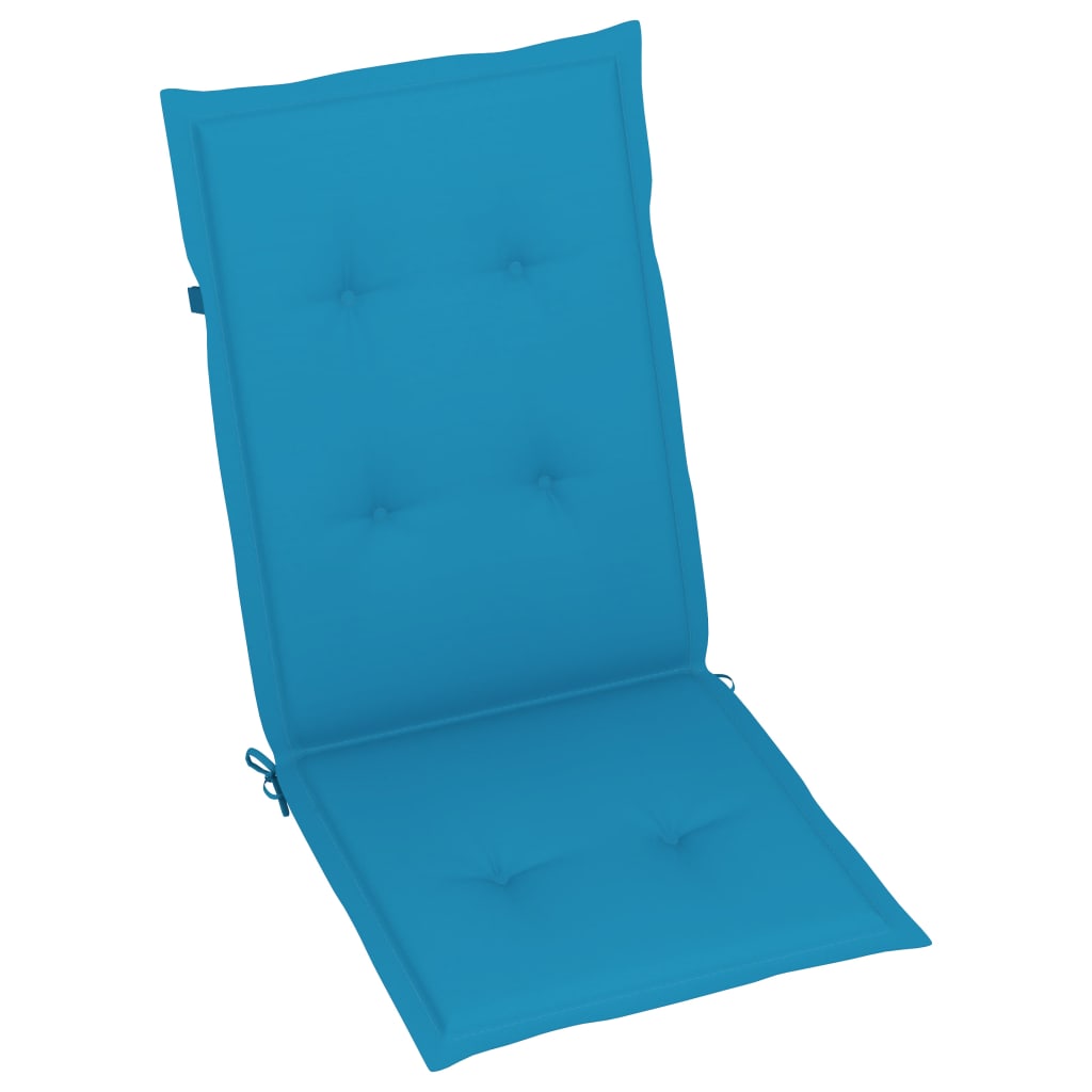 Tuinstoelen 4 st verstelbaar met kussens massief acaciahout is nu te koop bij PeponiXL, paradijselijk wonen!