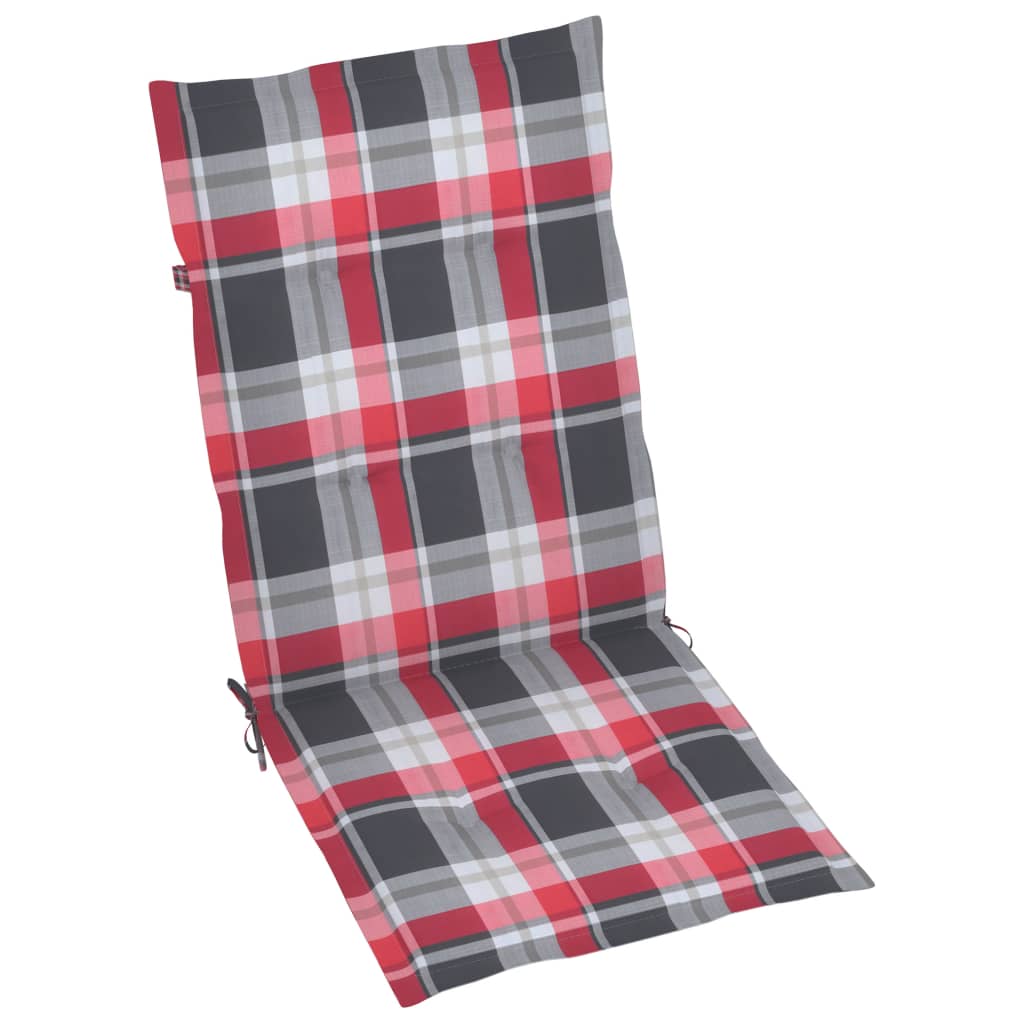 Tuinstoelen 4 st verstelbaar met kussens massief acaciahout is nu te koop bij PeponiXL, paradijselijk wonen!