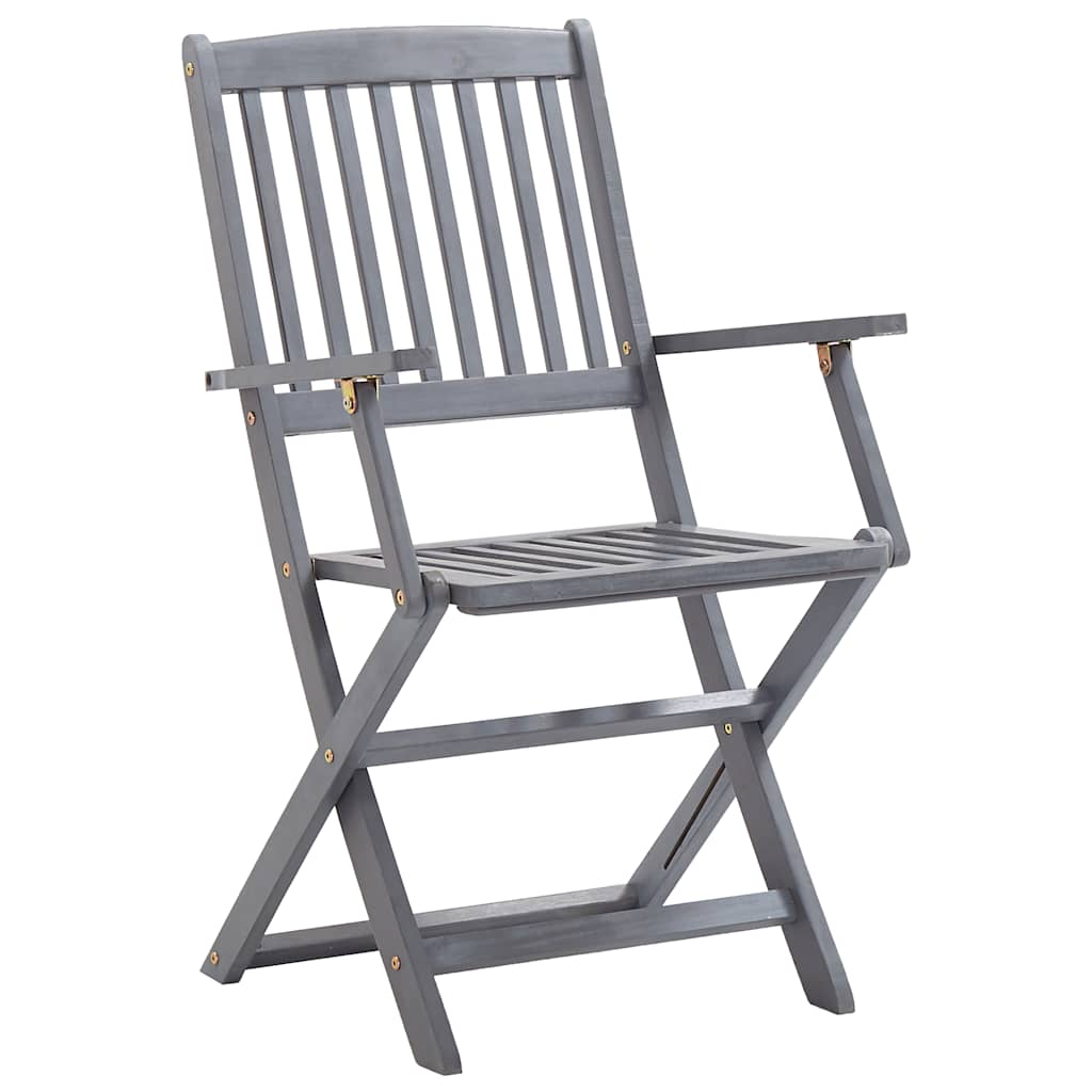 Tuinstoelen 6 st inklapbaar met kussens massief acaciahout is nu te koop bij PeponiXL, paradijselijk wonen!