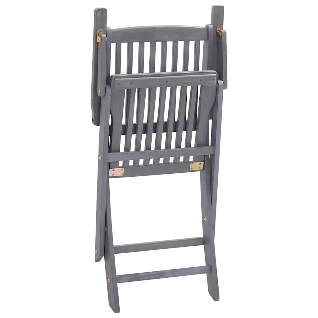 Tuinstoelen 6 st inklapbaar met kussens massief acaciahout is nu te koop bij PeponiXL, paradijselijk wonen!