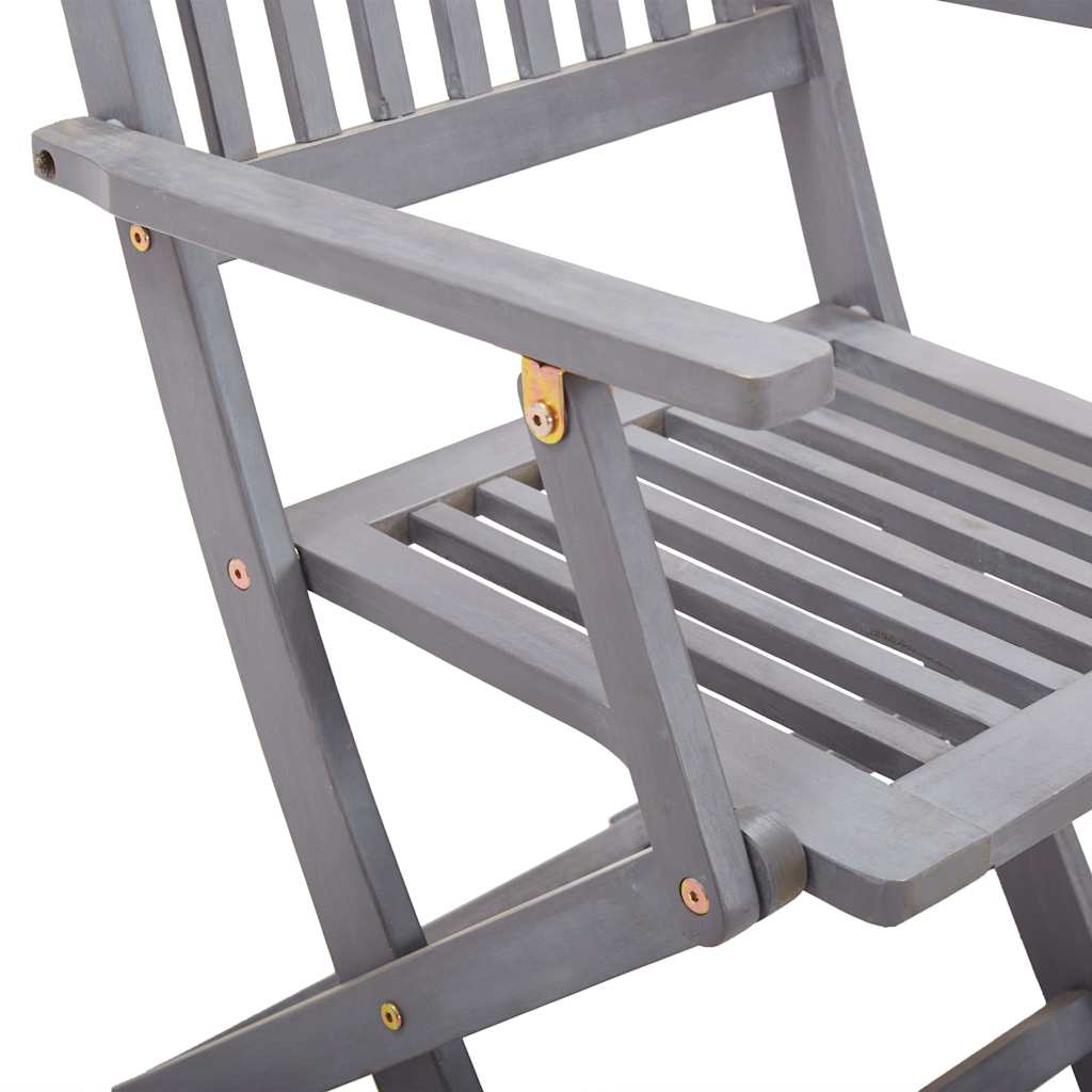 Tuinstoelen 6 st inklapbaar met kussens massief acaciahout is nu te koop bij PeponiXL, paradijselijk wonen!