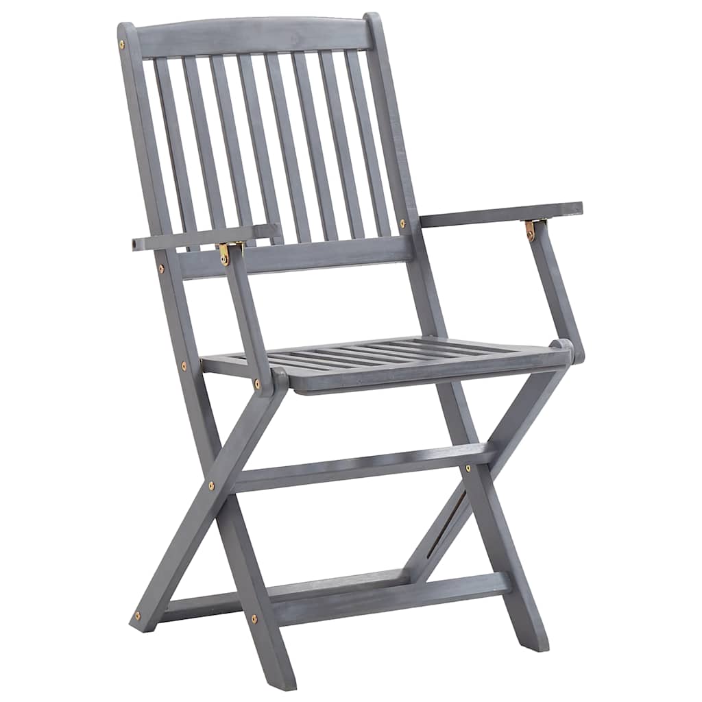 Tuinstoelen 6 st inklapbaar met kussens massief acaciahout is nu te koop bij PeponiXL, paradijselijk wonen!