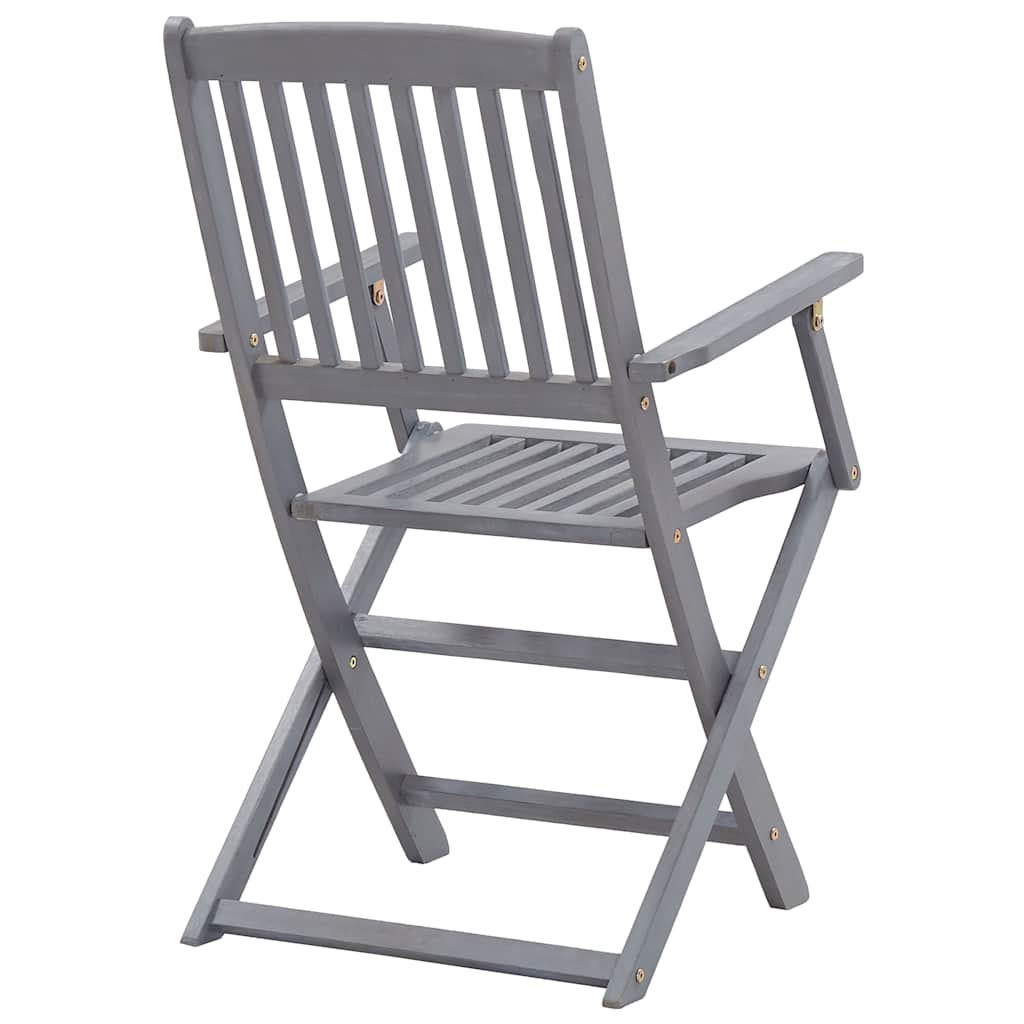 Tuinstoelen 6 st inklapbaar met kussens massief acaciahout is nu te koop bij PeponiXL, paradijselijk wonen!