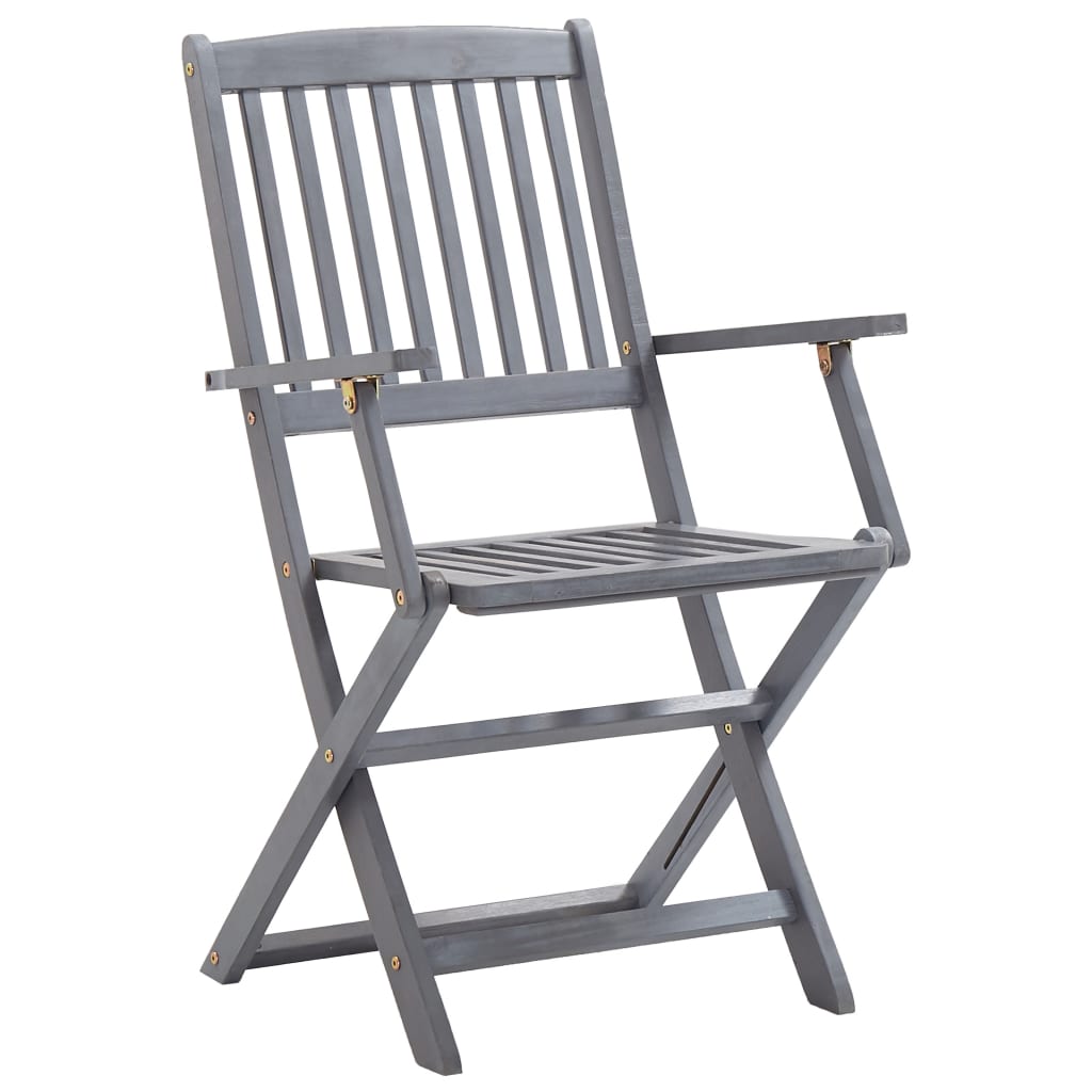 Tuinstoelen 6 st inklapbaar met kussens massief acaciahout is nu te koop bij PeponiXL, paradijselijk wonen!