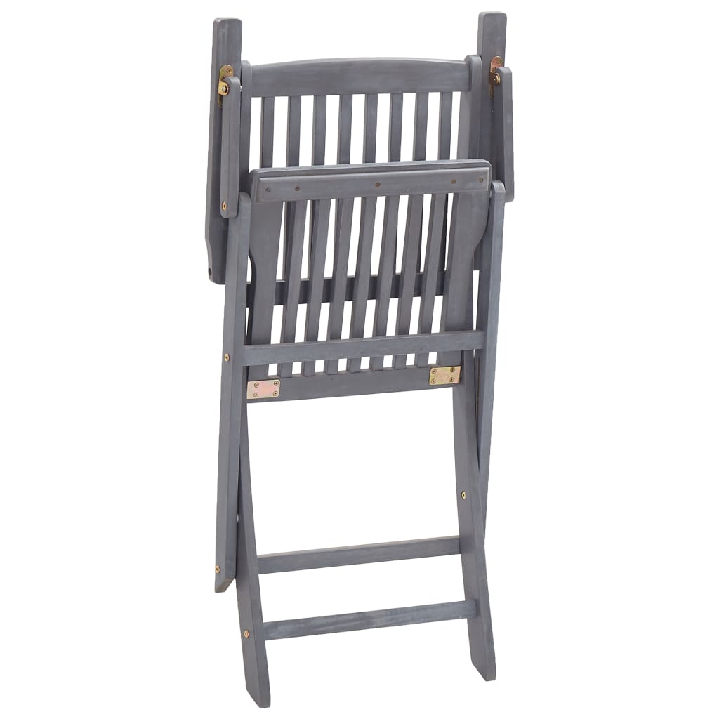 Tuinstoelen 6 st inklapbaar met kussens massief acaciahout is nu te koop bij PeponiXL, paradijselijk wonen!