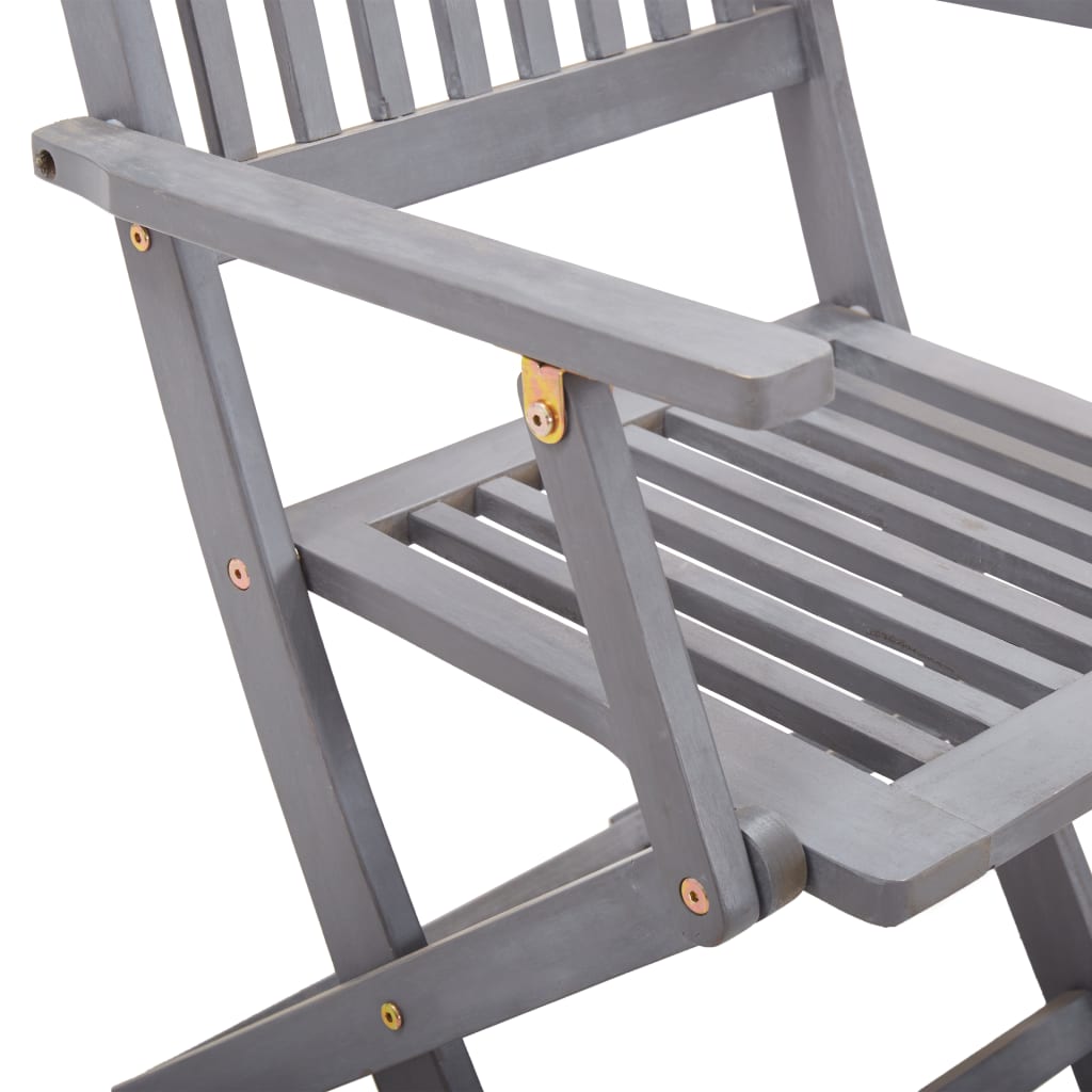 Tuinstoelen 6 st inklapbaar met kussens massief acaciahout is nu te koop bij PeponiXL, paradijselijk wonen!