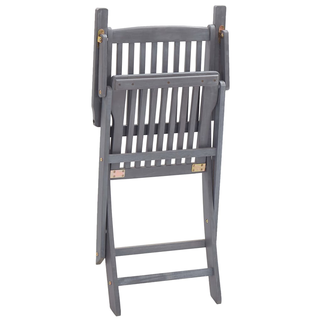 Tuinstoelen 6 st inklapbaar met kussens massief acaciahout is nu te koop bij PeponiXL, paradijselijk wonen!