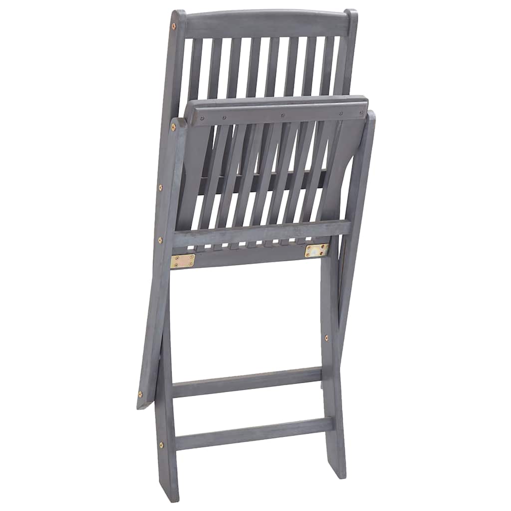 Tuinstoelen 6 st inklapbaar met kussens massief acaciahout is nu te koop bij PeponiXL, paradijselijk wonen!