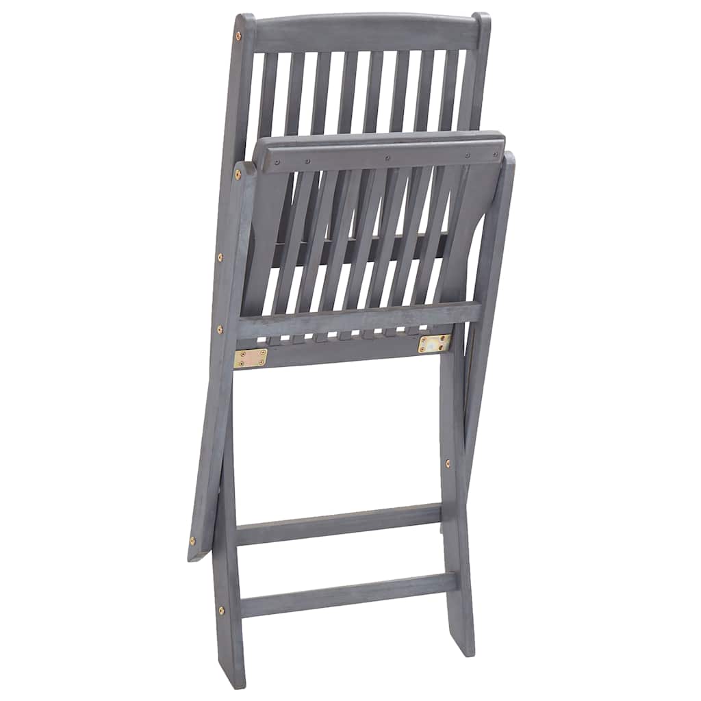 Tuinstoelen 6 st inklapbaar met kussens massief acaciahout is nu te koop bij PeponiXL, paradijselijk wonen!