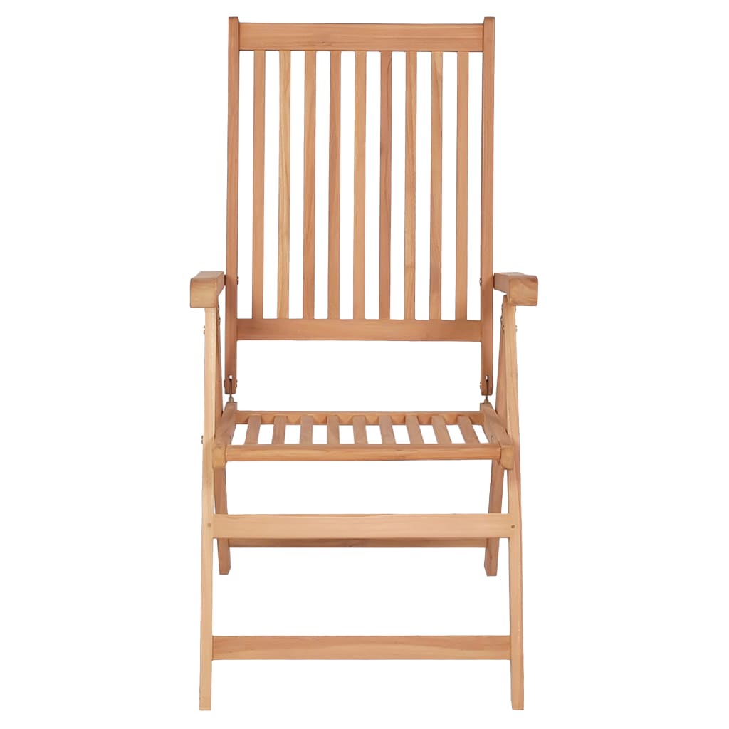 Tuinstoelen 4 st verstelbaar massief teakhout is nu te koop bij PeponiXL, paradijselijk wonen!