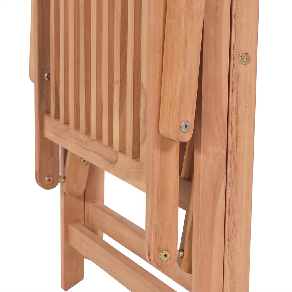 Tuinstoelen 4 st verstelbaar massief teakhout is nu te koop bij PeponiXL, paradijselijk wonen!