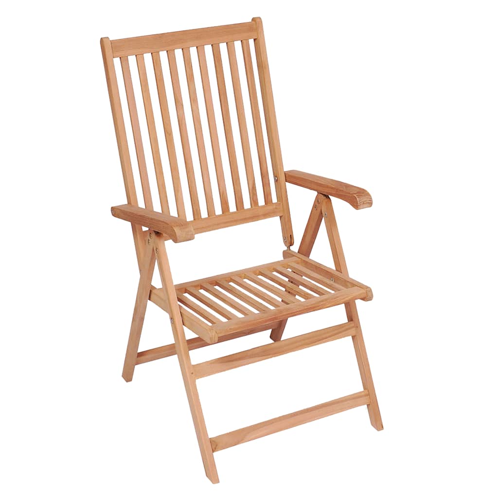 Tuinstoelen 6 st verstelbaar massief teakhout is nu te koop bij PeponiXL, paradijselijk wonen!