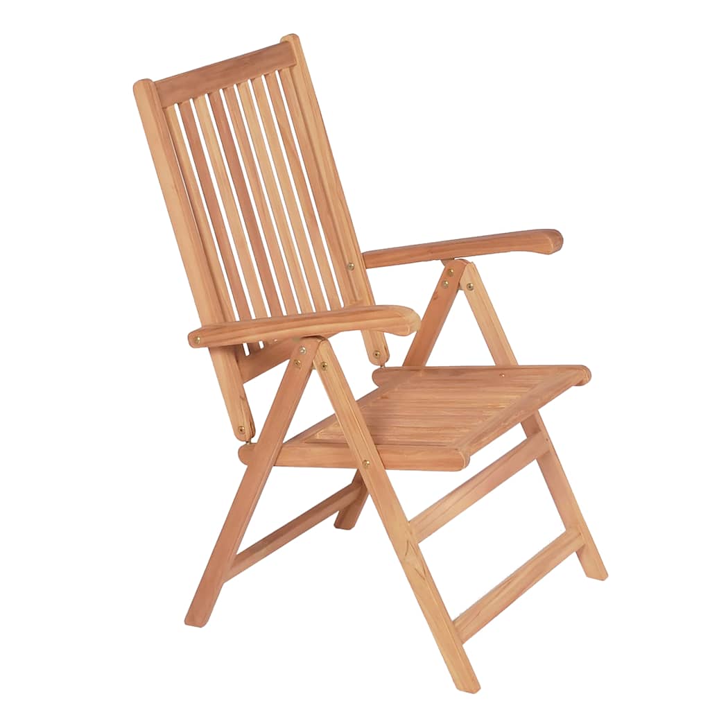 Tuinstoelen 6 st verstelbaar massief teakhout is nu te koop bij PeponiXL, paradijselijk wonen!