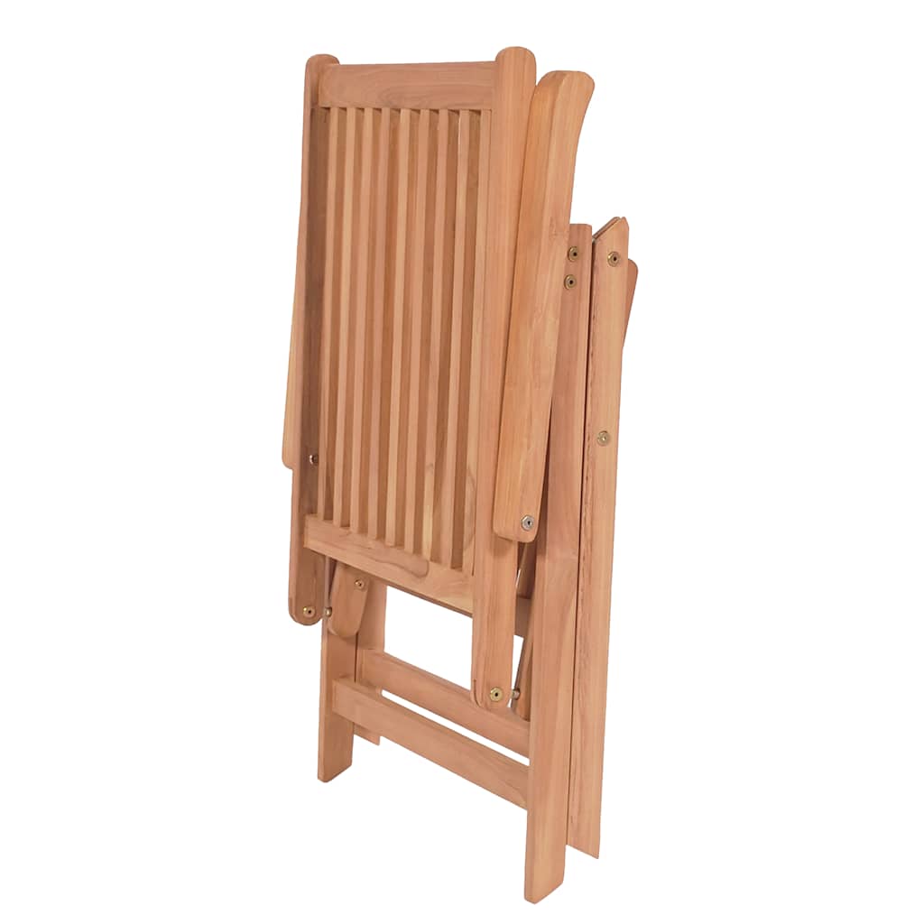 Tuinstoelen 6 st verstelbaar massief teakhout is nu te koop bij PeponiXL, paradijselijk wonen!