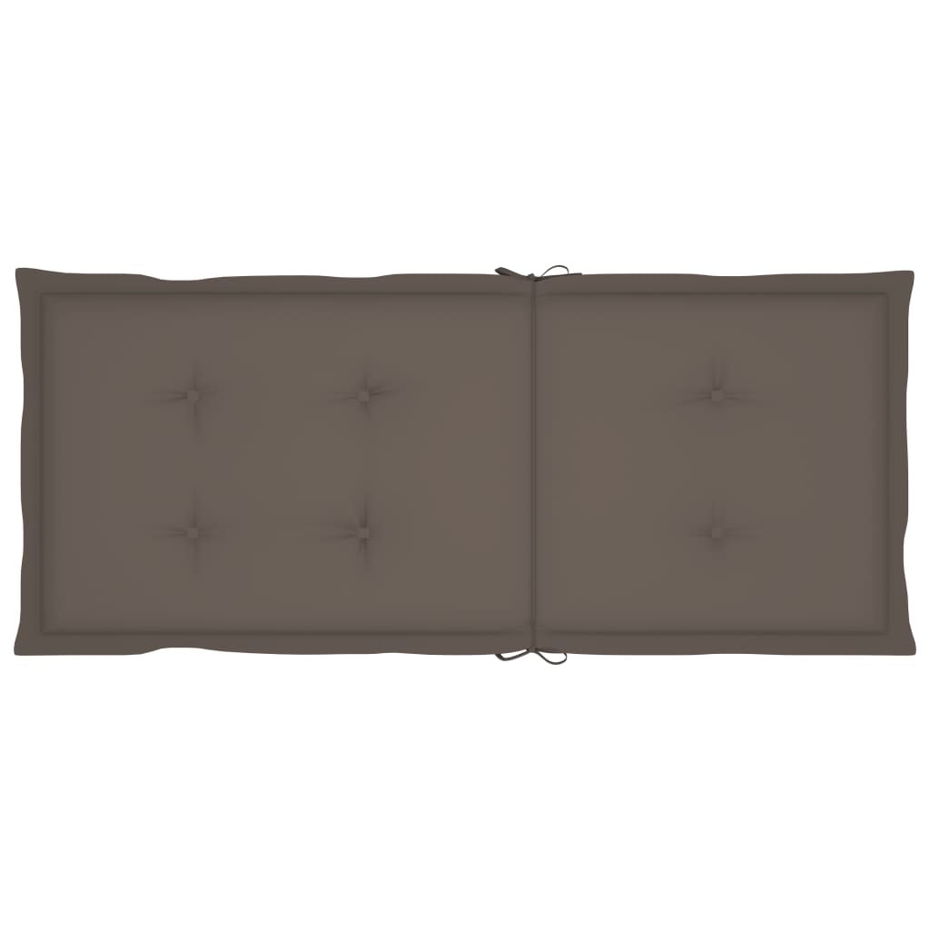 Tuinstoelen 4 st met taupe kussens massief teakhout is nu te koop bij PeponiXL, paradijselijk wonen!