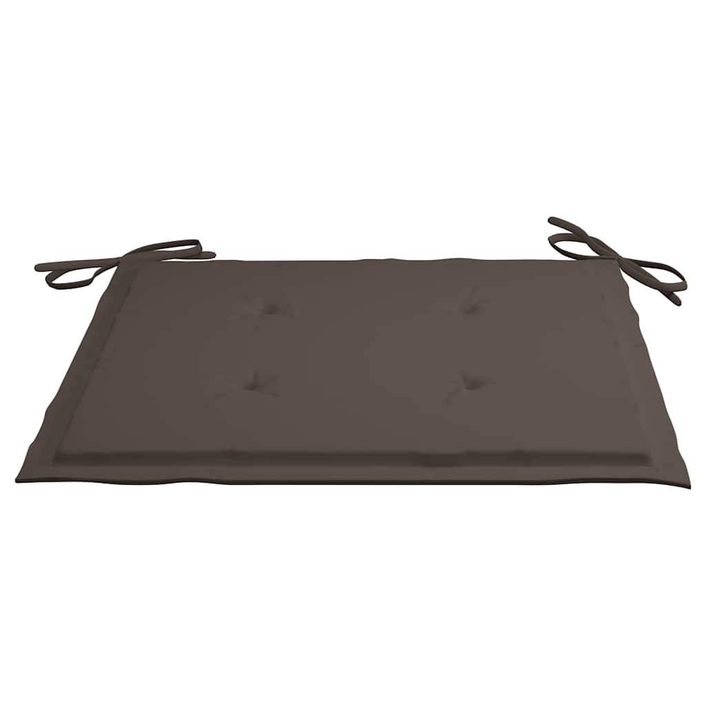 Tuinstoelen 6 st met taupe kussens massief teakhout is nu te koop bij PeponiXL, paradijselijk wonen!