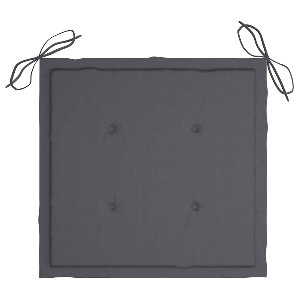 Tuinstoelen 4 st met antracietkleurige kussens massief teakhout is nu te koop bij PeponiXL, paradijselijk wonen!