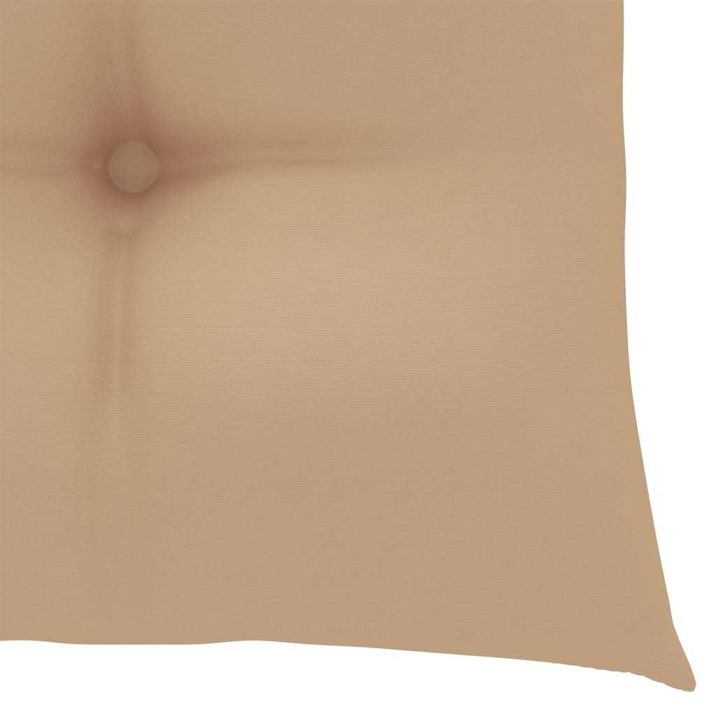 Tuinstoelen 4 st met beige kussens massief teakhout is nu te koop bij PeponiXL, paradijselijk wonen!