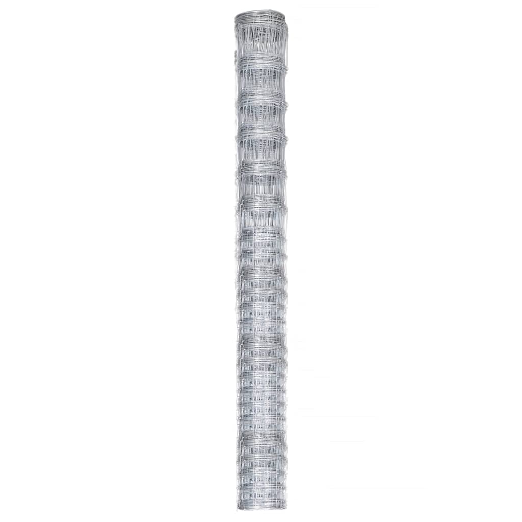 Tuinhek 50x1,6 m gegalvaniseerd staal zilverkleurig is nu te koop bij PeponiXL, paradijselijk wonen!