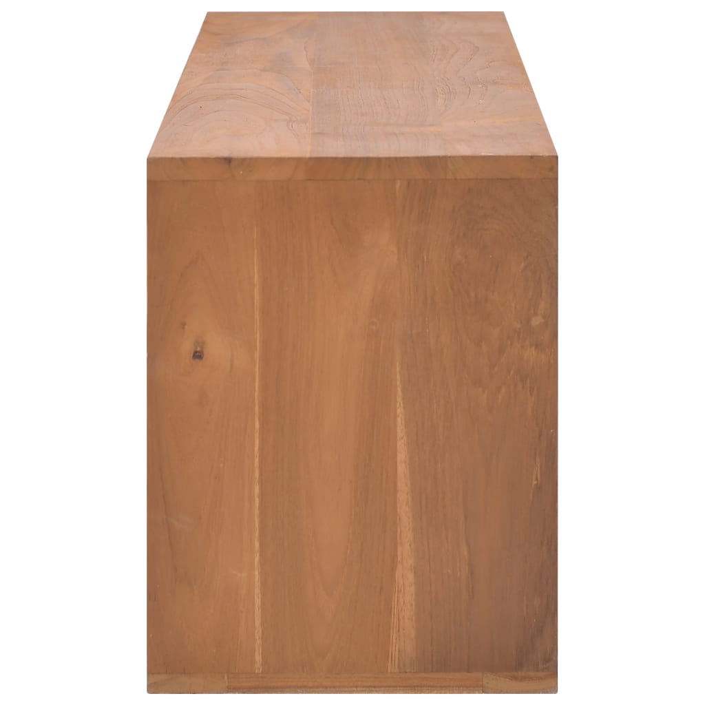 Tv-meubel 110x30x40 cm massief teakhout is nu te koop bij PeponiXL, paradijselijk wonen!