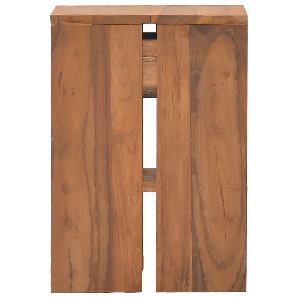 Nachtkastje 20x35x50 cm massief teakhout is nu te koop bij PeponiXL, paradijselijk wonen!