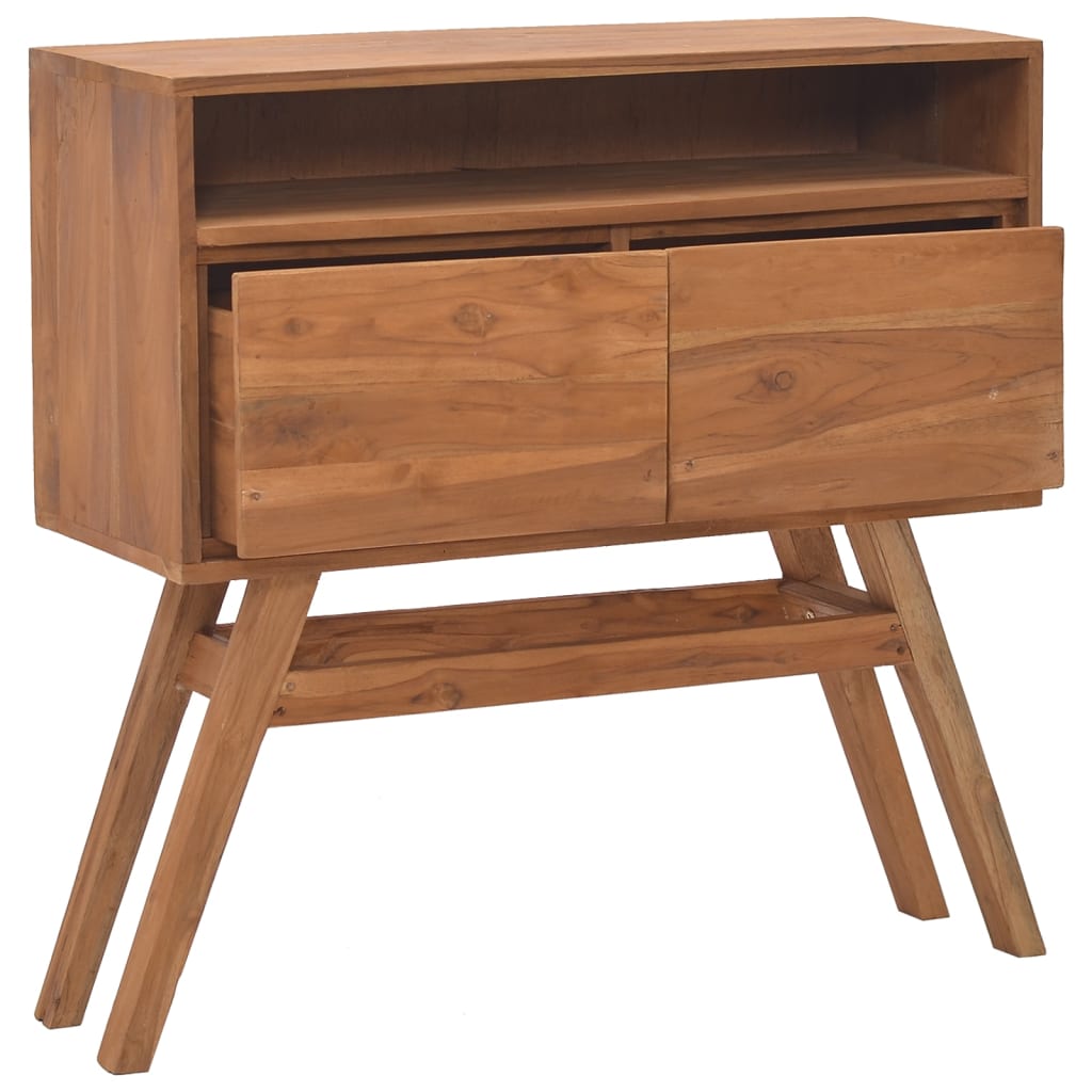 Wandtafel 80x30x80 cm massief teakhout is nu te koop bij PeponiXL, paradijselijk wonen!