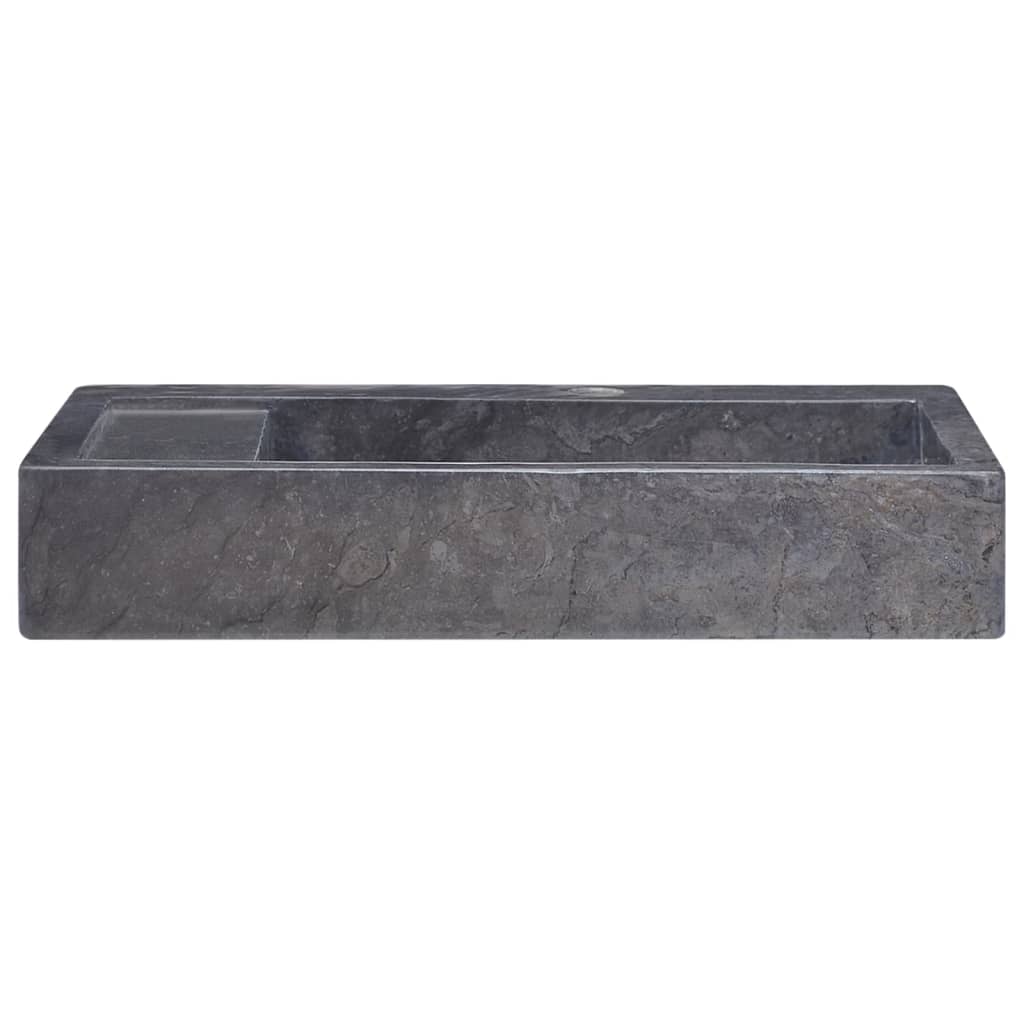 Gootsteen 58x39x10 cm marmer zwart is nu te koop bij PeponiXL, paradijselijk wonen!