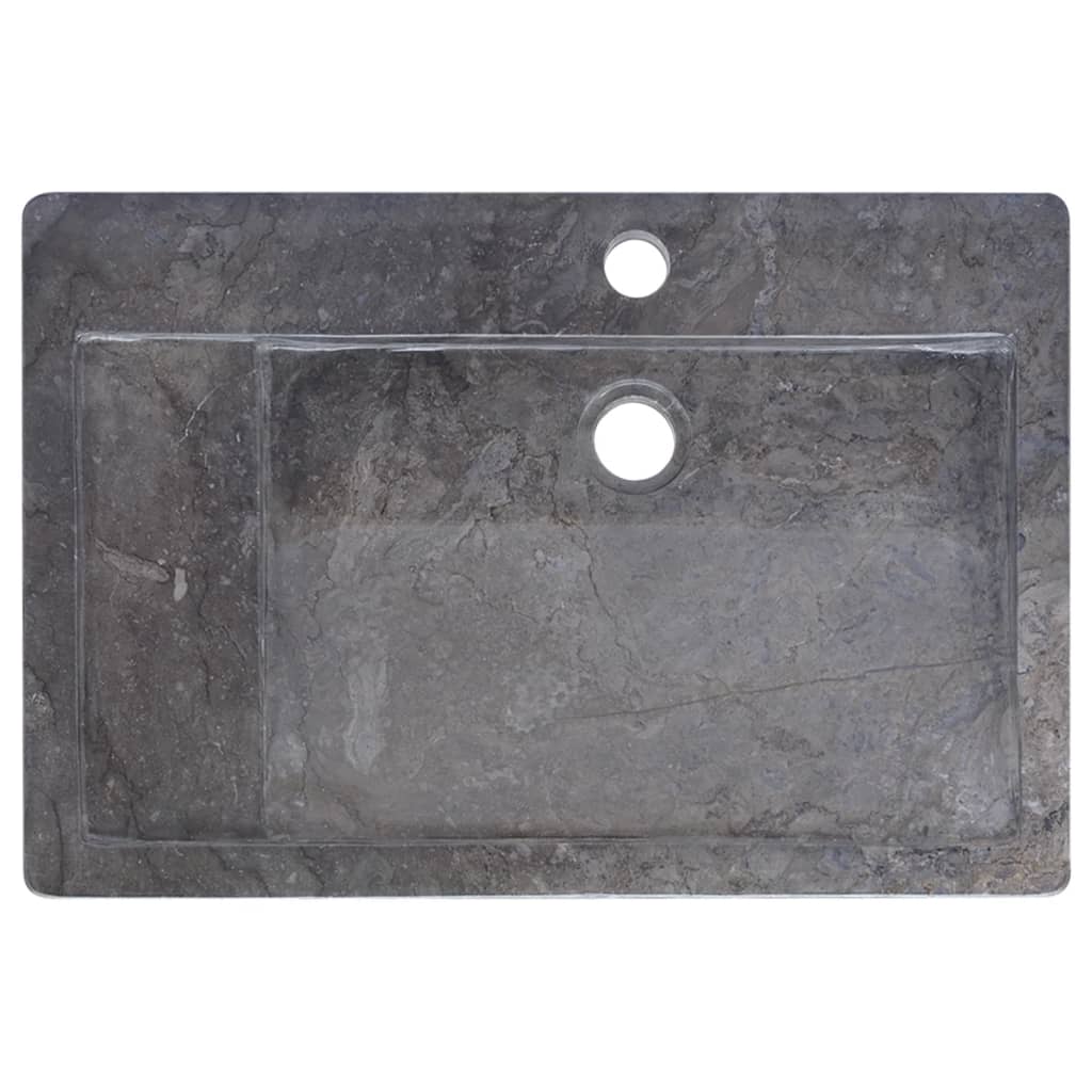 Gootsteen 58x39x10 cm marmer zwart is nu te koop bij PeponiXL, paradijselijk wonen!