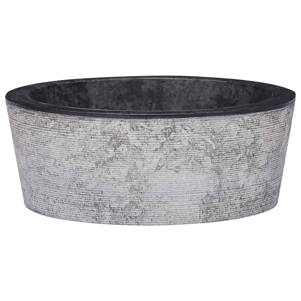 Gootsteen Ø40x15 cm marmer zwart is nu te koop bij PeponiXL, paradijselijk wonen!