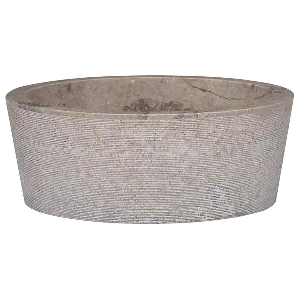 Gootsteen Ø40x15 cm marmer grijs is nu te koop bij PeponiXL, paradijselijk wonen!